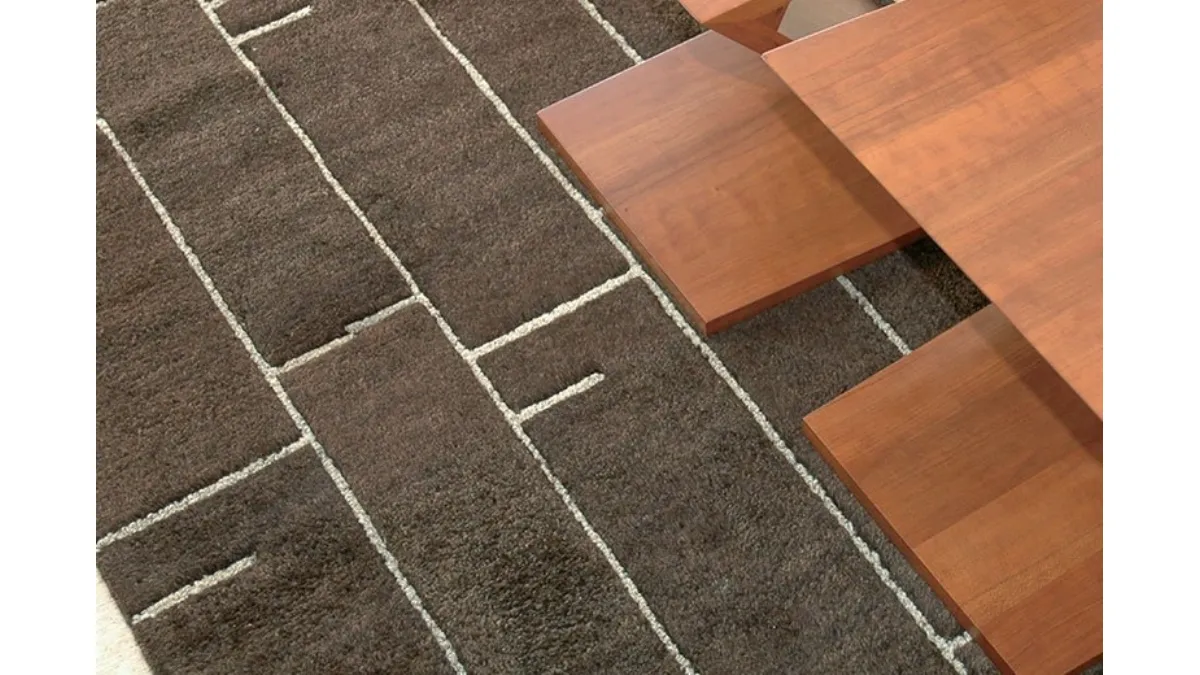 Tappeto moderno realizzato su telaio in legno Burano 02 di Sartori Rugs