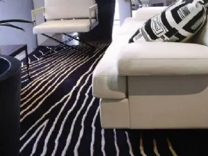 Tappeto moderno bianco e nero Cretto 01 di Sartori Rugs