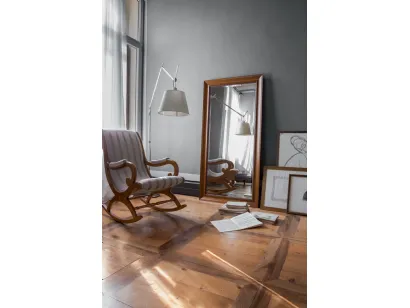 Specchio rettangolare Diana con cornice in legno di Tonin Casa