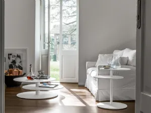 Tavolino Space in laccato Bianco opaco di Tonin Casa