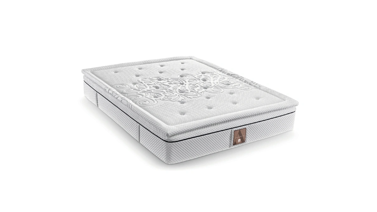 Materasso matrimoniale medio rigido a molle insacchettate e memory Mayfair di Morfeus