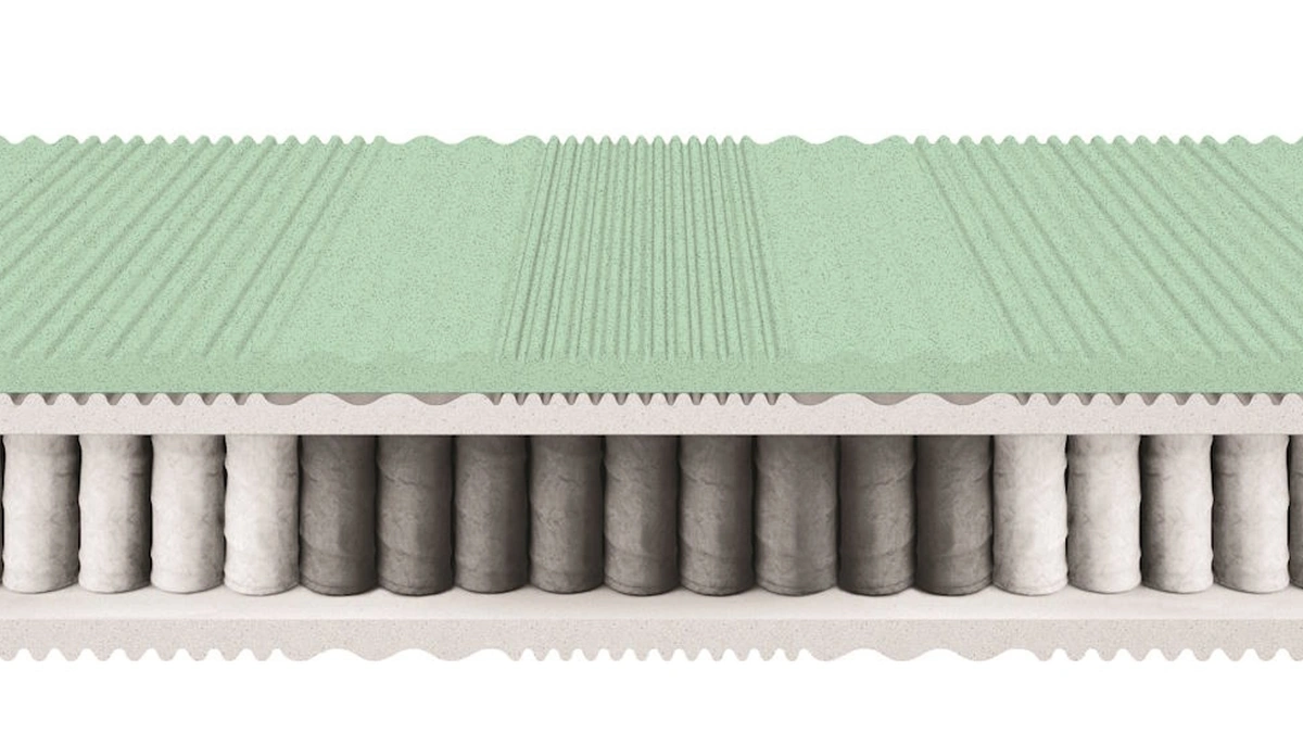 Materasso Sinfonia Standard a molle insacchettate e memory di Morfeus