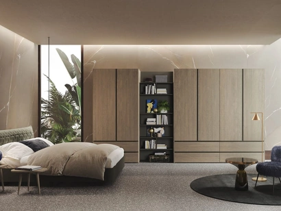 Armadio Basic Rovere con ante battenti di Morassutti