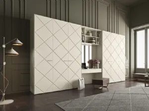 Armadio moderno Gem in legno laccato di Ballancin