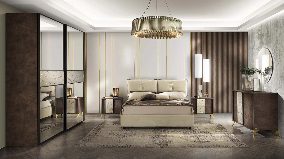 Armadio con ante scorrevoli a specchio Grazia di Mobil Più