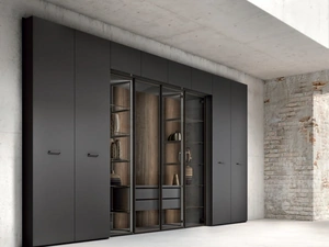 Armadio Urban GD1405 laccato Grafite di Abitare Mobilstella