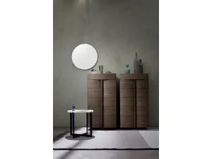 Cassettiera Icaro in legno con top in marmo di Ballancin