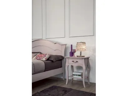 Comodino Ginevra in legno laccato opaco di Tonin Casa