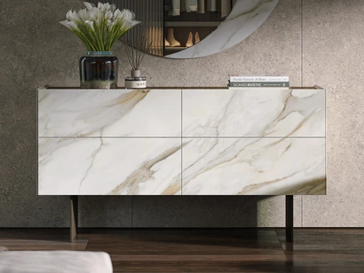 Comò Cristalia in vetro stampato di Tonin Casa