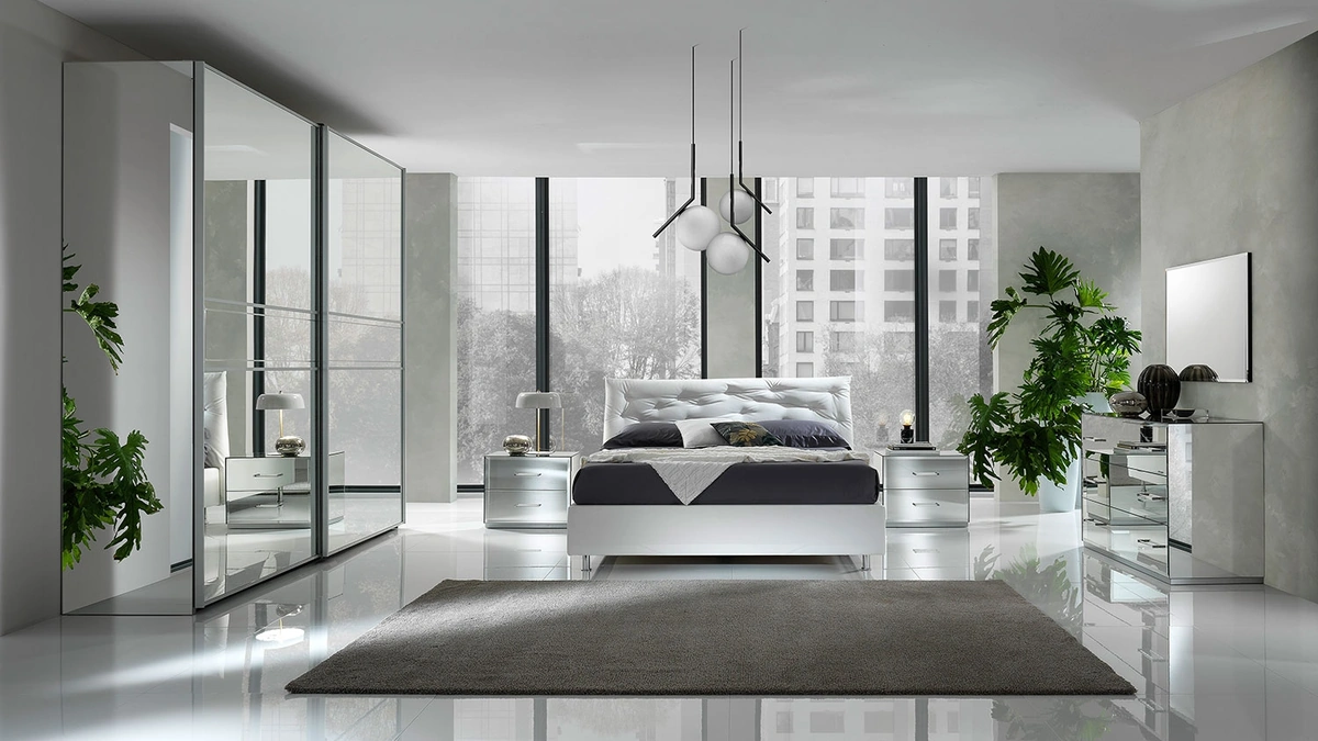 Gruppo Notte Fantasy in vetro a specchio di Mobil Più