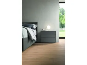 Comodino in legno di Rovere fumo Halifax di Morassutti