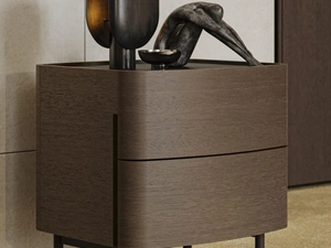 Comodino Oliver in rovere di Morassutti