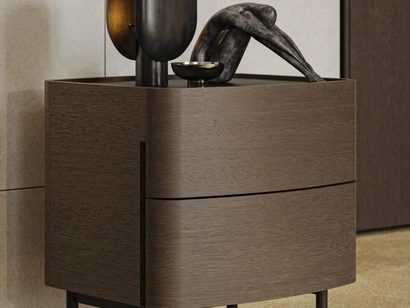 Comodino Oliver in rovere di Morassutti