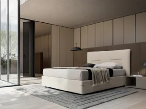 Letto Horizon in tessuto imbottito di Ennerev
