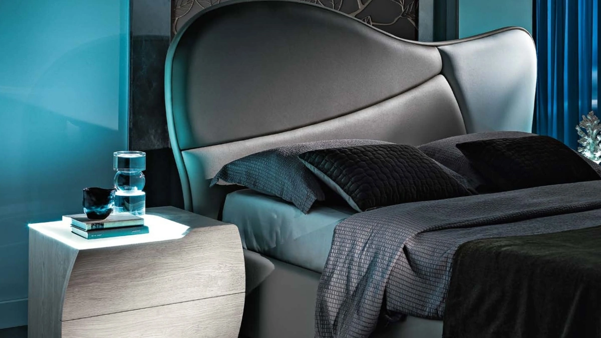 Letto con testiera sagomata Martina Diamond di Mobil Più