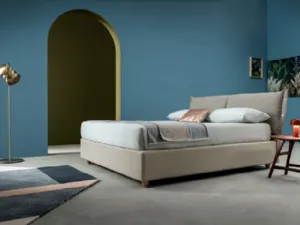 Letto in tessuto con contenitore Melrose di Ennerev