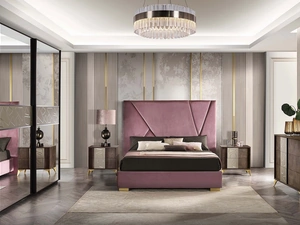 Letto in velluto con contenitore Grazia di Mobil Più