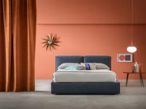 Letto in tessuto imbottito Nolita di Ennerev
