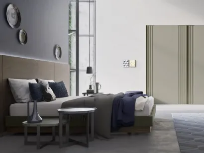 Letto Sommier in tessuto e legno di Ballancin