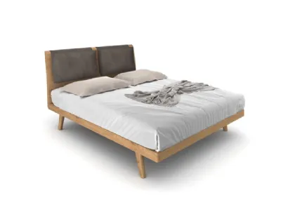 Letto Stoccolma in rovere con cuscini rimovibili di Le Fablier