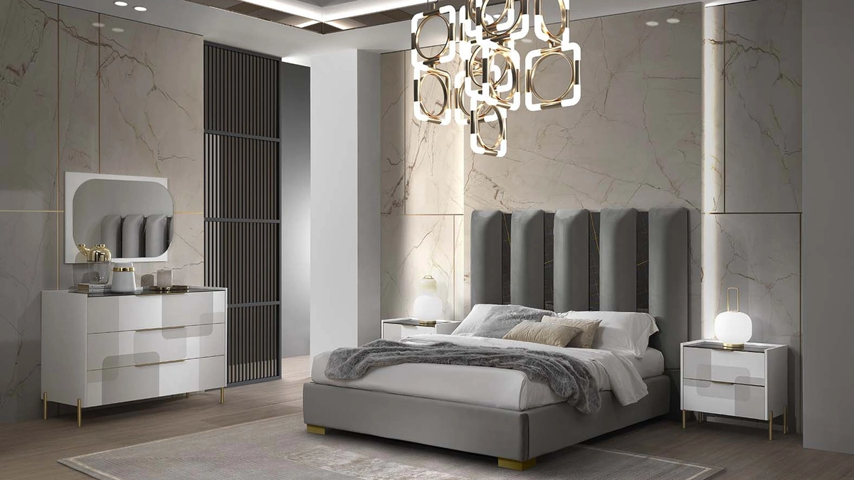 Letto Fantasy Luxury con testiera di Mobil Più