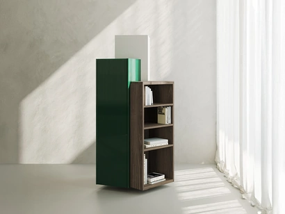 Libreria Ballet in laccato e legno di Punt Mobles