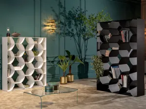 Libreria di design Honeybook in metallo verniciato di Tonin Casa