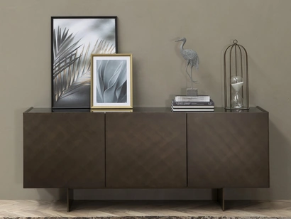 Madia Coated in laccato bronzo spazzolato di Tonin Casa