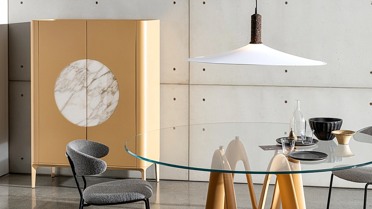 Madia Slim Moon in MDF laccato di Sovet