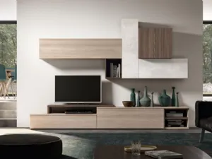 Parete attrezzata Fusion GF 1100 di Abitare Mobilstella