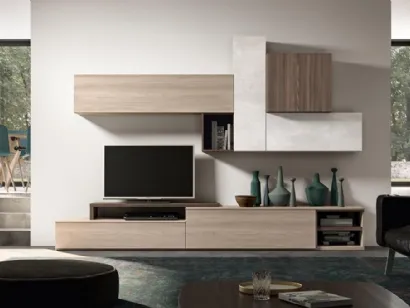 Parete attrezzata Fusion GF 1100 di Abitare Mobilstella