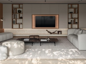 Parete Attrezzata Speed in Laccato e Gres di Dall'Agnese