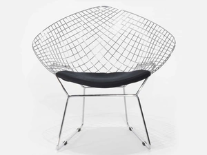 Poltroncina Asia in tondino di metallo di Sigerico