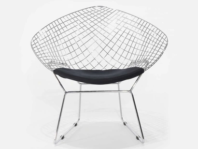 Poltroncina Asia in tondino di metallo di Sigerico