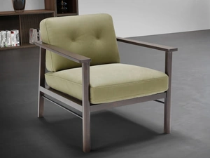 Poltroncina in pelle Lauro di Franco Ferri