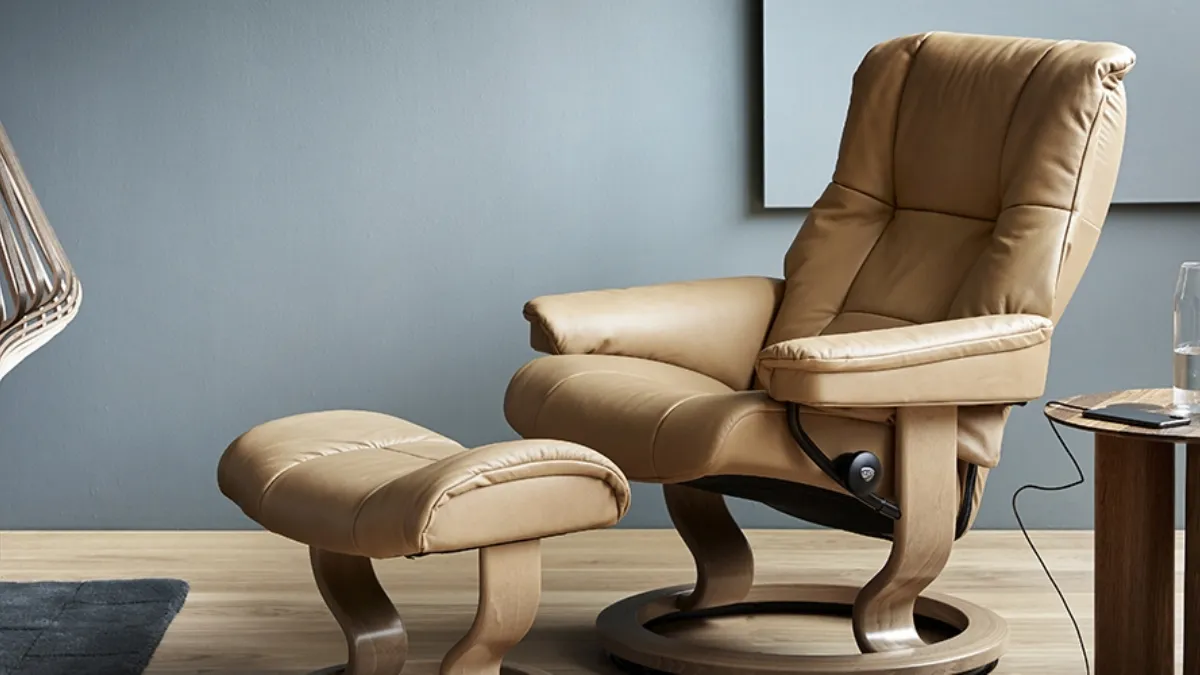 Poltrona relax in pelle con imbottitura ultra morbida Mayfair di Stressless