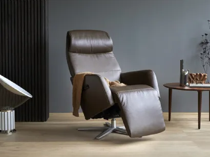 Poltrona relax in pelle dal design raffinato ed elegante Scott di Stressless