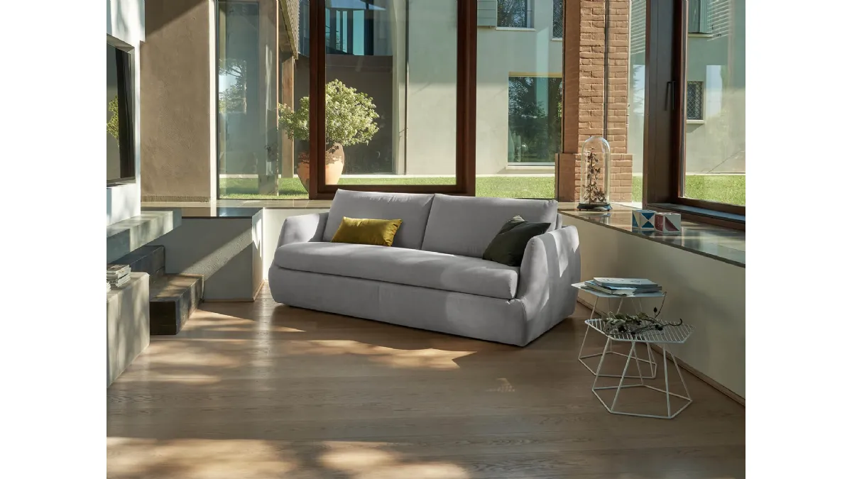 Divano Letto lineare in tessuto Galaxy di Vitarelax