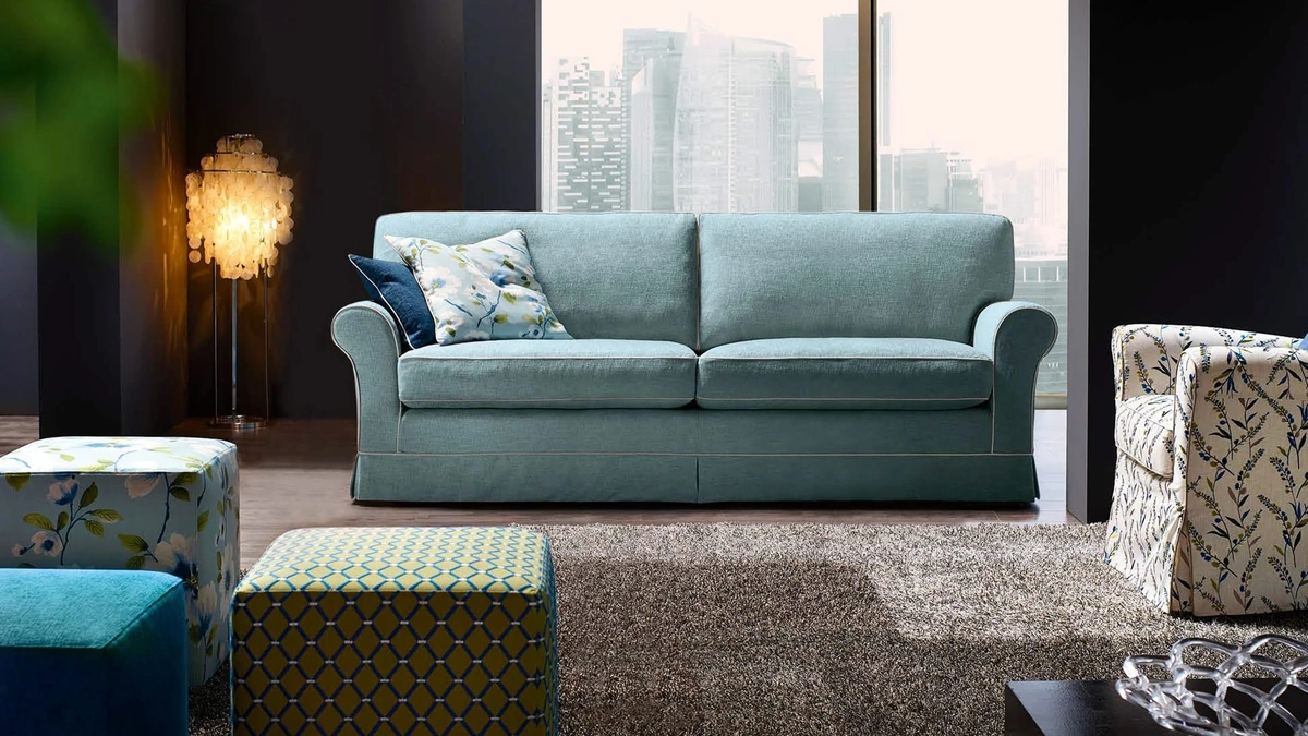 Divano lineare Myto Mikonos di Cava Divani