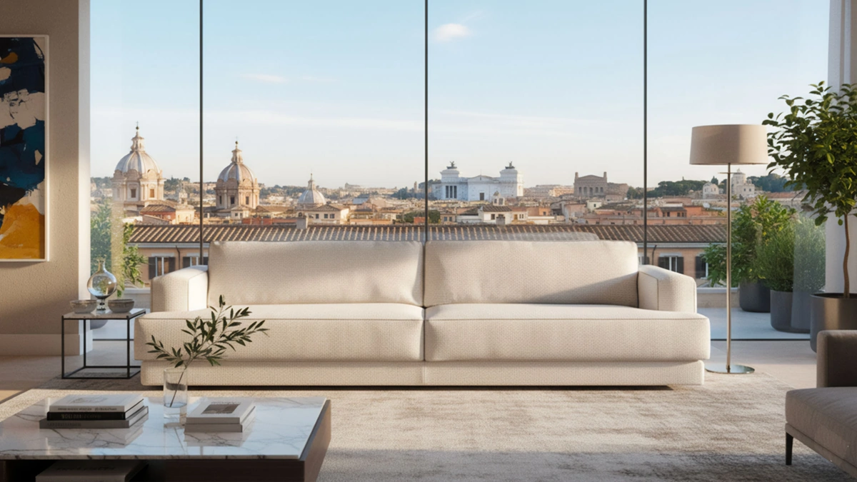 Divano lineare Scott di Cava Divani