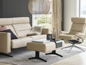 Divano lineare con rivestimento in pelle Stella di Stressless