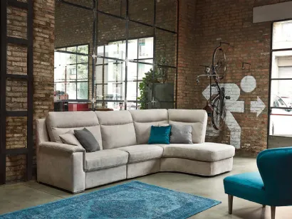 Divano angolare in microfibra VALENCIA COMFORT di Rosini Divani