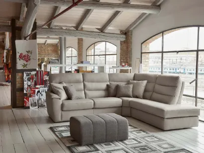 Divano angolare in pelle VALENCIA SOFT di Rosini Divani