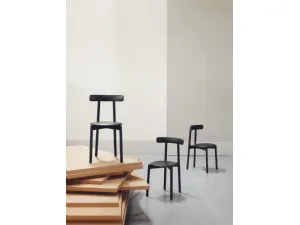 Sedia impilabile in legno Bice di Miniforms