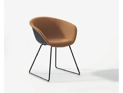 Sedia Duna 02 slitta di Arper