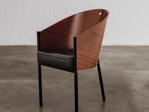 Sedia Ebanista in legno con seduta imbottita di Sigerico