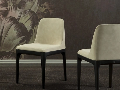 Sedia in pelle Gilda di Tonin Casa