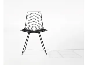 Sedia Leaf slitta di Arper