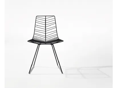 Sedia Leaf slitta di Arper