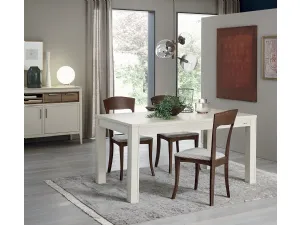 Sedia Magnolia in legno con seduta imbottita di Le Fablier
